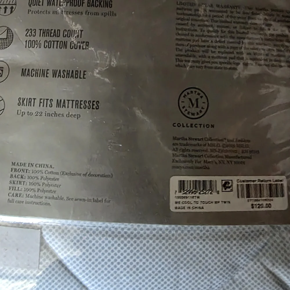 Martha Stewart CollectionCool To Touch Mattress Pad, Twin, Created For Macy's